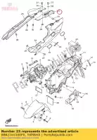 B882165100P0, Yamaha, Cubierta, guardabarros trasero yamaha  fjr 1300 2016 2017 2019 2020 2021, Nuevo