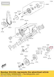 Qui puoi ordinare rullo, 6x10 ksf90a7f da Kawasaki , con numero parte 92122Y006: