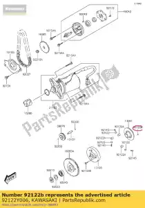 kawasaki 92122Y006 rullo, 6x10 ksf90a7f - Il fondo