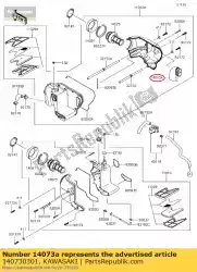 Ici, vous pouvez commander le conduit, admission auprès de Kawasaki , avec le numéro de pièce 140730301: