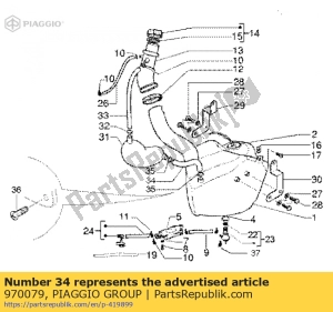 aprilia 970079 rohr - Unterseite