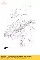 11DXF41130P0, Yamaha, tanque de combustível comp. yamaha xt 660 2011, Novo