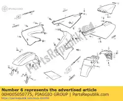 Aquí puede pedir cubierta lateral derecha de Piaggio Group , con el número de pieza 00H005050775: