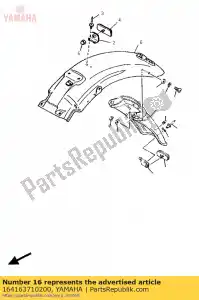 yamaha 164163710200 baas, koppeling - Onderkant