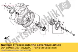 Qui puoi ordinare set serranda, ruota da Honda , con numero parte 06410MBZD00: