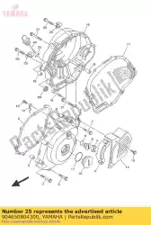 Aquí puede pedir abrazadera de Yamaha , con el número de pieza 904650804300: