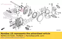 90461357000, Honda, rondella, guarnizione, 12mm honda  (a) general export kph england (b) (e) england (j) type 2 japan hc06-100 (n) 1993 (p) spain anf clm little cub (x) japan crf elsinore k0 usa f (e) fwd (d) mtx nsr nsr mini hrc japan p (a) netherlands pa mb5 (z) netherlands r (g) japan mc16-100 r (v, Nuovo