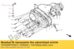 Aqui você pode pedir o conjunto gerador, pulso em Honda , com o número da peça 30300MY5003: