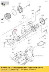 Qui puoi ordinare pompa-coperchio bx250aef da Kawasaki , con numero parte 161420713: