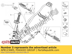 Aprilia AP8123685, Zestaw pier?cieni kulkowych. kompletny, OEM: Aprilia AP8123685