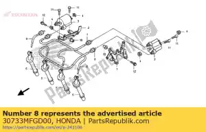 Honda 30733MFGD00 cable de alta tensión (3) - Lado inferior