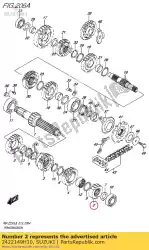Ici, vous pouvez commander le vitesse, 2ème entraînement auprès de Suzuki , avec le numéro de pièce 2422149H10: