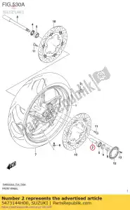 suzuki 5473144H00 spacer, przód hu - Dół