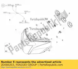 Here you can order the headlight wiring w/harness from Piaggio Group, with part number 2D000203: