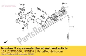 honda 16712MW0000 blijf, brandstofzeef - Onderkant