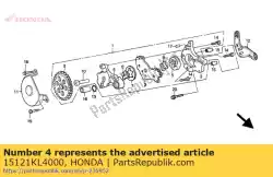 Here you can order the no description available at the moment from Honda, with part number 15121KL4000: