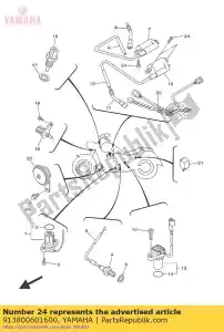 yamaha 913800601600 bolt,socket - Bottom side