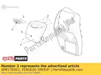 AP8178361, Piaggio Group, Acabado de carenado aprilia  scarabeo 125 250 2004 2005 2006 2007, Nuevo