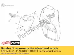 Here you can order the fairing finish from Piaggio Group, with part number AP8178361: