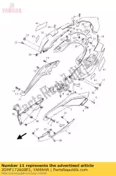 Qui puoi ordinare coperchio laterale del coperchio 2 mdnm1 da Yamaha , con numero parte 2DMF172600P2: