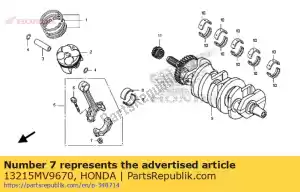 honda 13215MV9670 porca, biela - Lado inferior