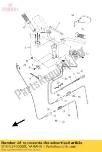 yamaha 5FXF62400000 griop assy - La partie au fond