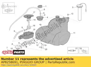 Piaggio Group AP8258691 serbatoio di carburante - Il fondo