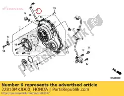 Qui puoi ordinare comp. Leva, frizione da Honda , con numero parte 22810MKJD00: