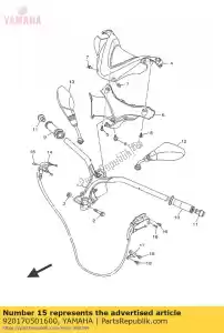 yamaha 920170501600 parafuso - Lado inferior