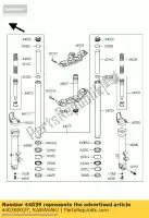 440390027, Kawasaki, support-fourche supérieur kawasaki z 750, Nouveau