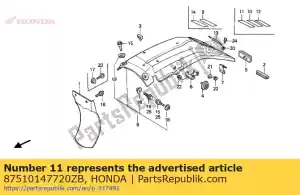 Honda 87510147720ZB lbl, avertissement * nh-o * - La partie au fond