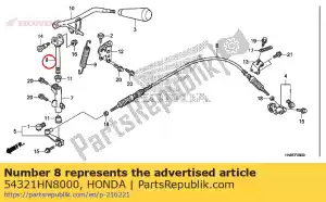 honda 54321HN8000 tubo, pivô interno - Lado inferior