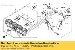 as set, starter van Honda, met onderdeel nummer 16017MCJ751, bestel je hier online: