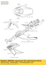 Ici, vous pouvez commander le marque, réservoir de carburant, kawasaki br250e auprès de Kawasaki , avec le numéro de pièce 560541506: