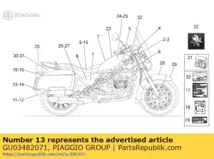 Piaggio Group GU03482071 abziehbild lmoto - Lado inferior