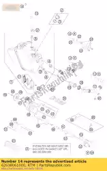 Ici, vous pouvez commander le retour d'huile ligne cpl auprès de KTM , avec le numéro de pièce 62638061000: