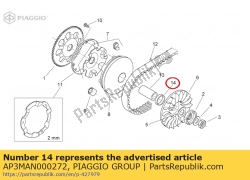 Aprilia AP3MAN000272, Odst?pnik, OEM: Aprilia AP3MAN000272