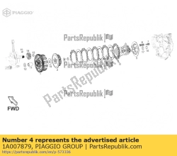 Aprilia 1A007879, Remscheibe, OEM: Aprilia 1A007879