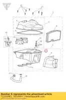 T2200982, Triumph, airbox inferior triumph daytona 675 from vin 564948 daytona 675r from vin 564948 street triple from vin 560477 street triple r from vin 560477 675 2013 2014 2015 2016, Novo