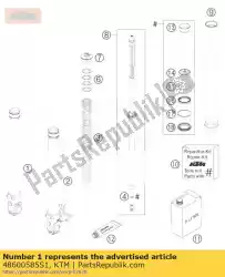 Qui puoi ordinare morsetto assale r / s cpl. 07 da KTM , con numero parte 48600585S1: