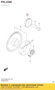 suzuki 1261112K00 ingranaggio, avviamento al minimo (nt:15/55) - Il fondo