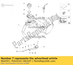 Aprilia 866497, Rohr, OEM: Aprilia 866497