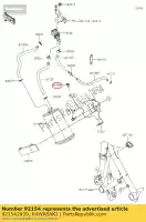 921542939, Kawasaki, 01 perno, con brida, 6x10 kawasaki  400 2018 2019 2020 2021, Nuevo