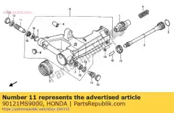 Qui puoi ordinare bullone, braccio oscillante da Honda , con numero parte 90121MS9000: