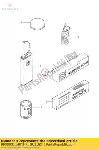 Suzuki 9900031140THR three bond schw - Bottom side