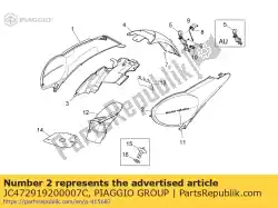 Tutaj możesz zamówić owiewka tylna lewa. Szary od Piaggio Group , z numerem części JC472919200007C: