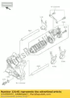 131450557, Kawasaki, tambor de cambio de levas zr800ads kawasaki z 800 2013 2014 2015 2016, Nuevo