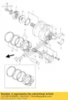 1222819F000F0, Suzuki, lavadora, manivela suzuki sv 650 1999 2000 2001 2002, Nuevo