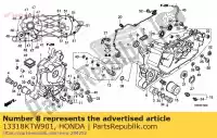 13318KTW901, Honda, Lager g, krukas r. zijde (bruin / bruin) (o.s.) honda  nss sh 250 300 2007 2008 2009 2010 2011 2012 2013 2018, Nieuw