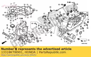 honda 13318KTW901 rolamento g, virabrequim r. lado (marrom / marrom) (o.s.) - Lado inferior